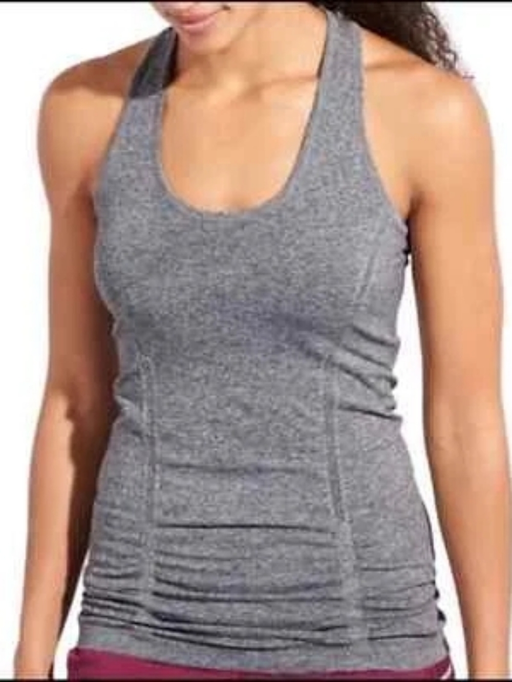 Athleta- Women’s Sz M Gray Racerback Tank Top. Active Wear